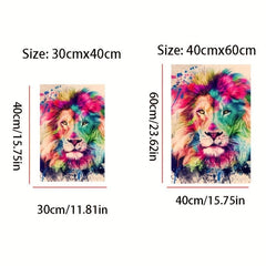 Bright Lion Painting for Home Decor European and American Style