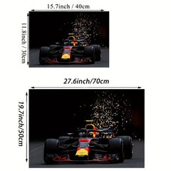 Modern Art Canvas Racing Car Painting for Home Wall Decor
