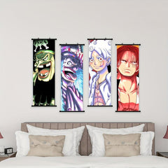 Japanese Anime Character Poster Canvas Art for Boy Bedroom Decor