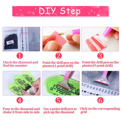 5D DIY Spaceship Diamond Painting Kit for Adults - Round Full Drill Diamonds