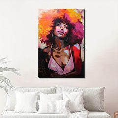 Canvas Poster Afro African Art Women Modern Wall Art