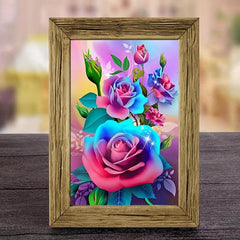 DIY Diamond Painting 20 Colorful Flowers 7 9 11 8inch Home Gift without Frame