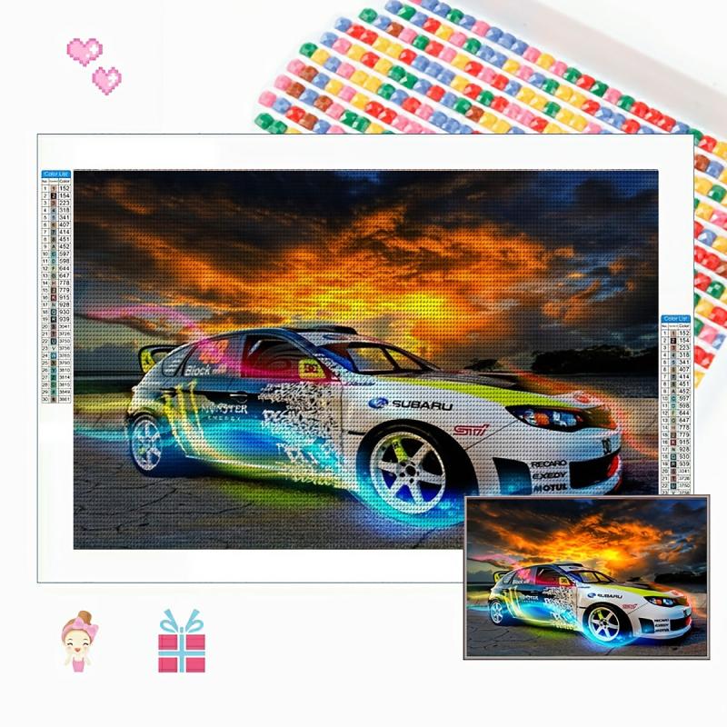 1pc Racing Car DIY Rhinestone Painting Kit