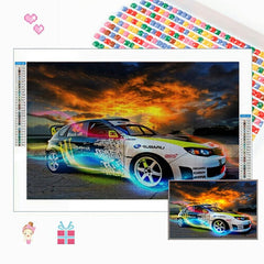 1pc Racing Car DIY Rhinestone Painting Kit