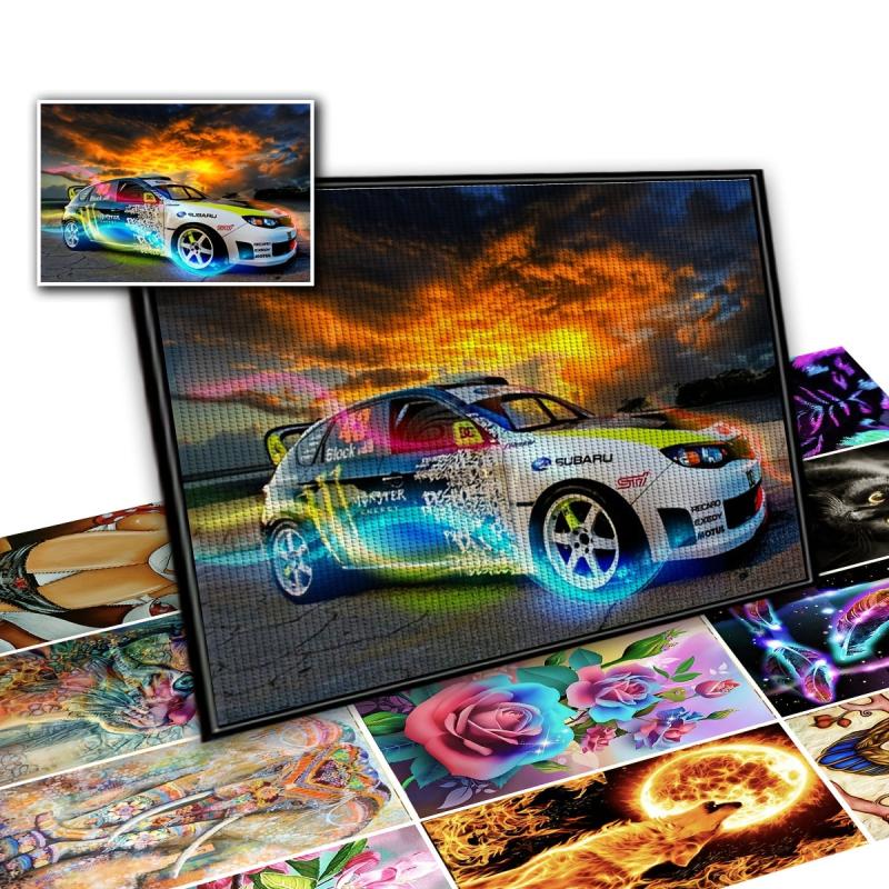 1pc Racing Car DIY Rhinestone Painting Kit
