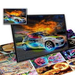 1pc Racing Car DIY Rhinestone Painting Kit