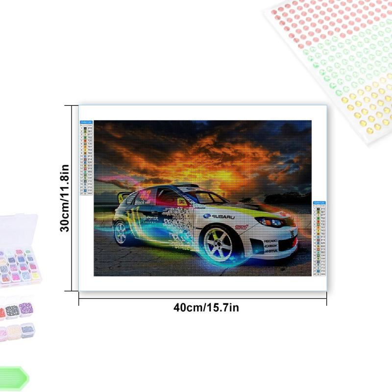 1pc Racing Car DIY Rhinestone Painting Kit