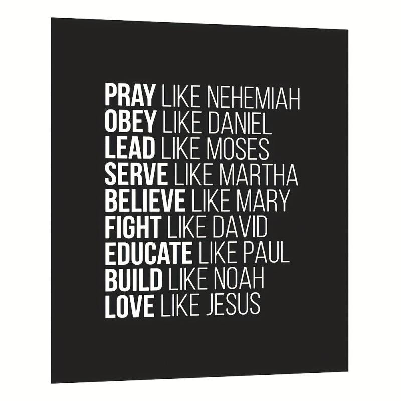 Bible Canvas Poster Spiritual Role Models Christian Inspirational Quote Wall Art