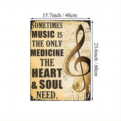 Musical Note Painting On Canvas Wall Art