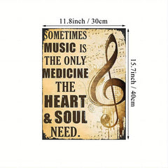 Musical Note Painting On Canvas Wall Art