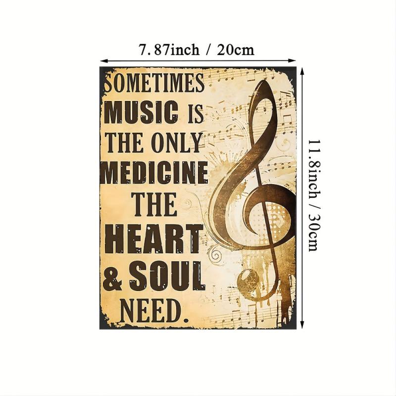 Musical Note Painting On Canvas Wall Art