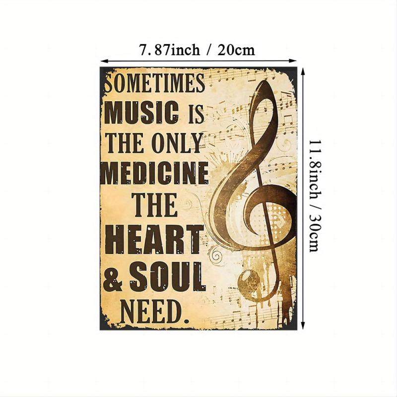 Musical Note Painting On Canvas Wall Art