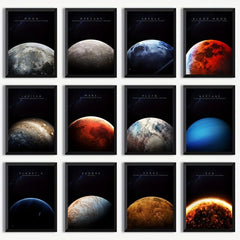 Solar System Celestial Knowledge & Quotes Poster