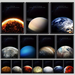 Solar System Celestial Knowledge & Quotes Poster