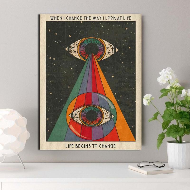Abstract Eye Art Canvas Painting for Home Decor