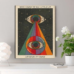 Abstract Eye Art Canvas Painting for Home Decor