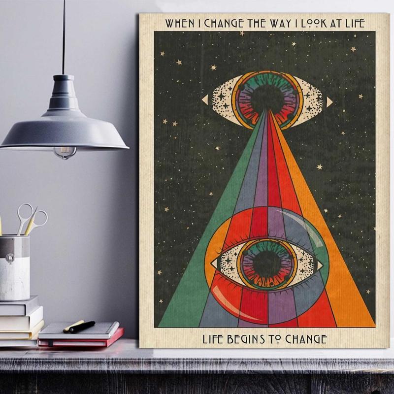 Abstract Eye Art Canvas Painting for Home Decor