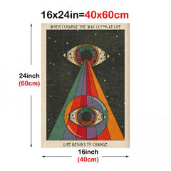Abstract Eye Art Canvas Painting for Home Decor