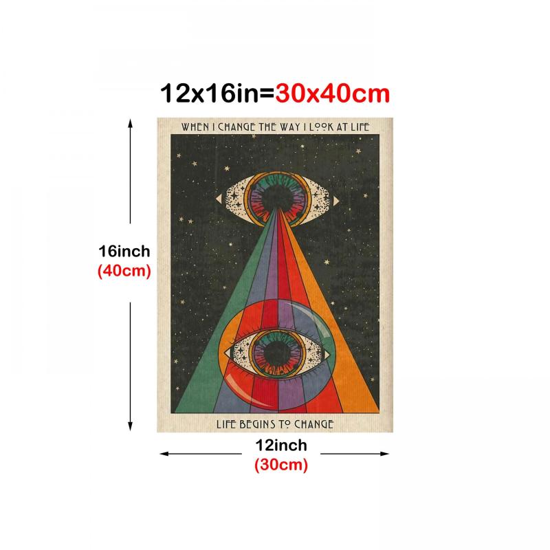 Abstract Eye Art Canvas Painting for Home Decor