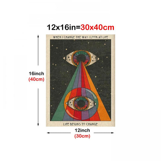 Abstract Eye Art Canvas Painting for Home Decor