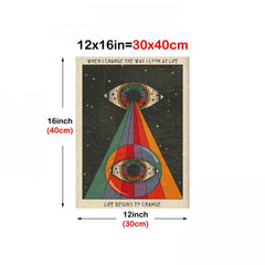 Abstract Eye Art Canvas Painting for Home Decor
