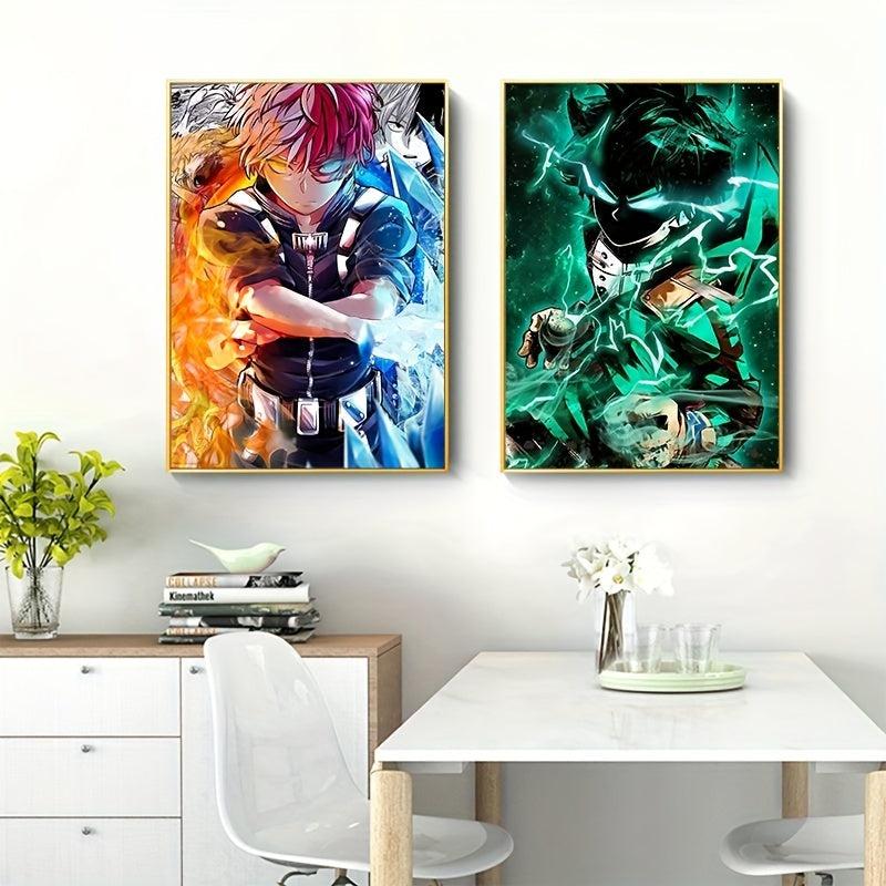 2pcs My Hero Gym Canvas Poster Wall Painting Art - Home Decor