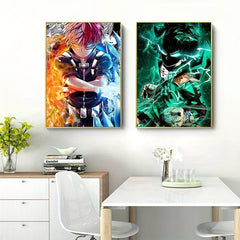 2pcs My Hero Gym Canvas Poster Wall Painting Art - Home Decor