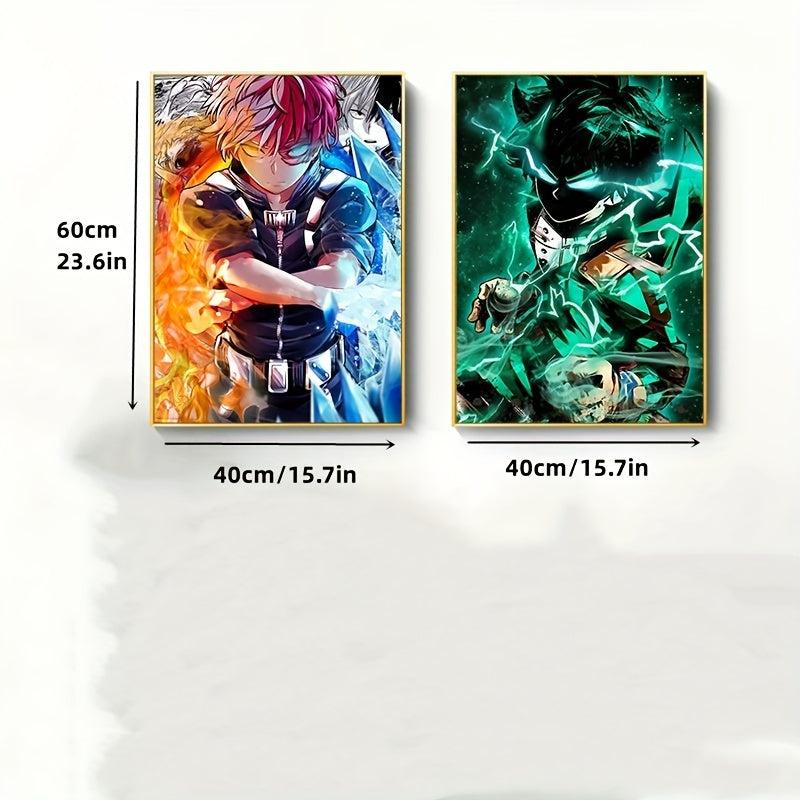 2pcs My Hero Gym Canvas Poster Wall Painting Art - Home Decor