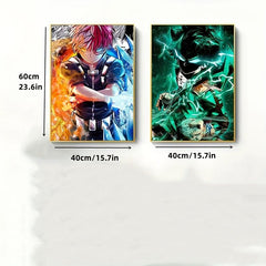 2pcs My Hero Gym Canvas Poster Wall Painting Art - Home Decor