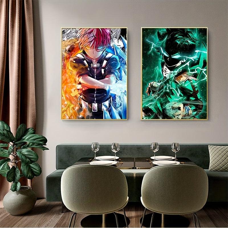 2pcs My Hero Gym Canvas Poster Wall Painting Art - Home Decor