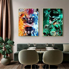 2pcs My Hero Gym Canvas Poster Wall Painting Art - Home Decor