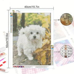 5D DIY Diamond Painting Lovely Dog Embroidery Kit