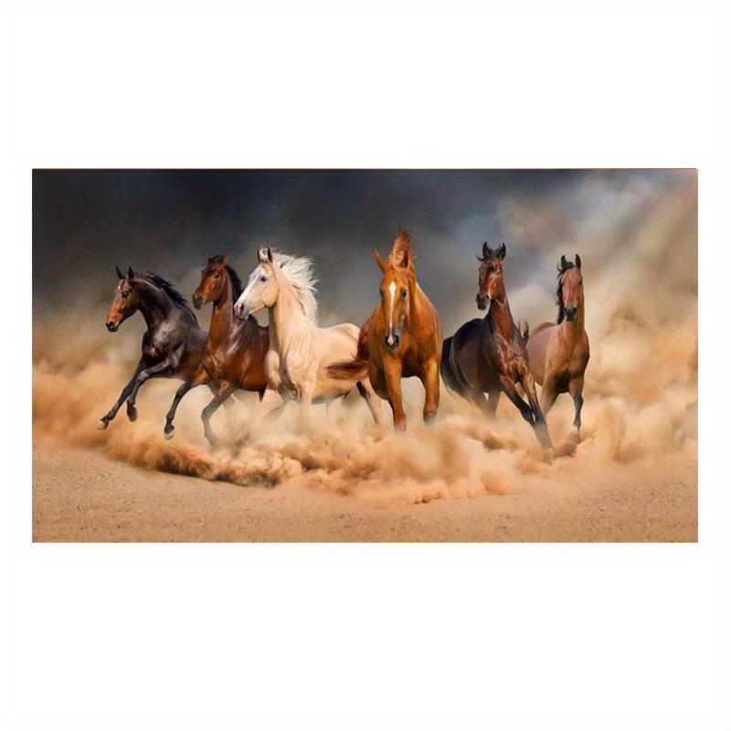 7 Running Horse Animals Wall Poster Canvas Painting