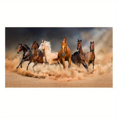 7 Running Horse Animals Wall Poster Canvas Painting