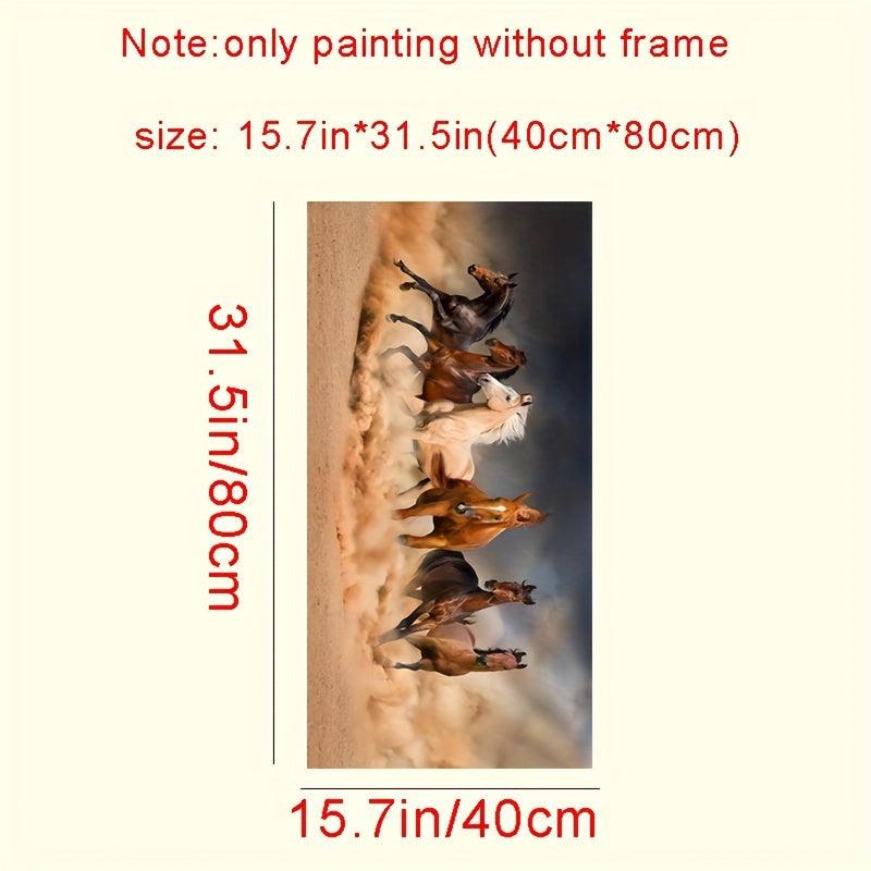 7 Running Horse Animals Wall Poster Canvas Painting