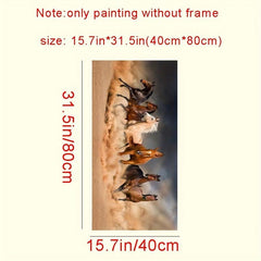 7 Running Horse Animals Wall Poster Canvas Painting