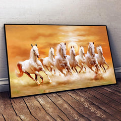 7 Running Horse Animals Wall Poster Canvas Painting
