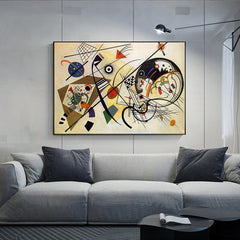 Abstract Kandinsky Canvas Artwork for Home Wall Decor