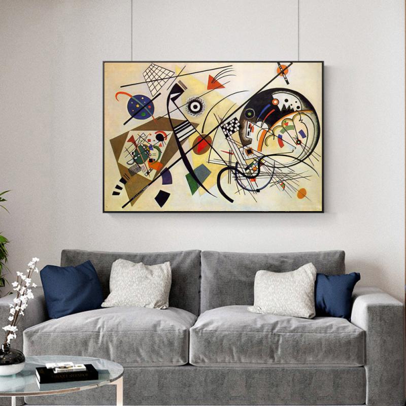 Abstract Kandinsky Canvas Artwork for Home Wall Decor