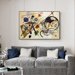 Abstract Kandinsky Canvas Artwork for Home Wall Decor