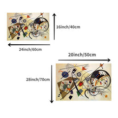 Abstract Kandinsky Canvas Artwork for Home Wall Decor