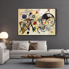 Abstract Kandinsky Canvas Artwork for Home Wall Decor