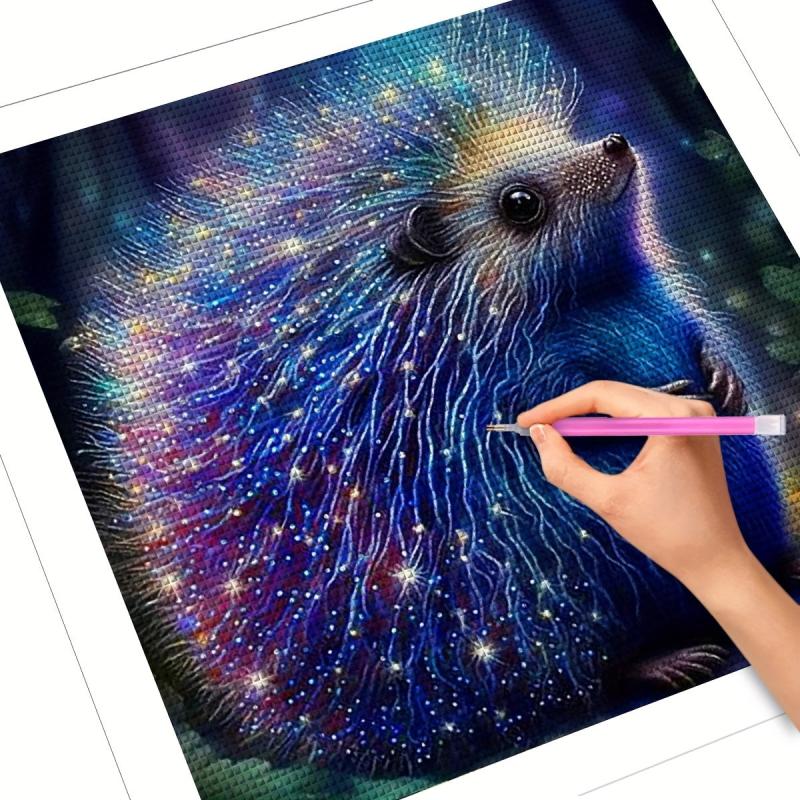 Glowing Hedgehog 5D Diamond Painting Kit for Adults DIY Embroidery Craft