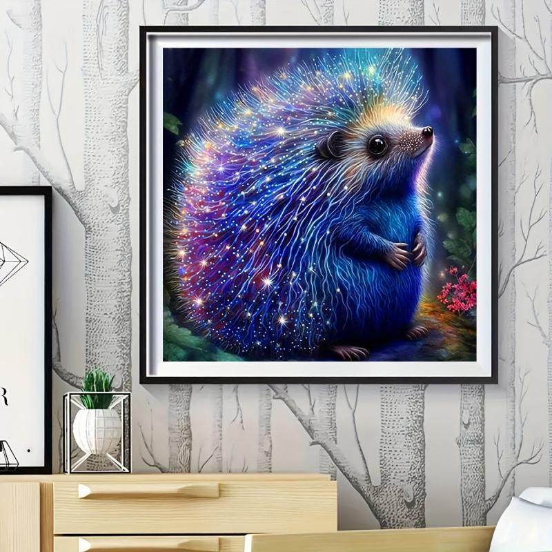 Glowing Hedgehog 5D Diamond Painting Kit for Adults DIY Embroidery Craft