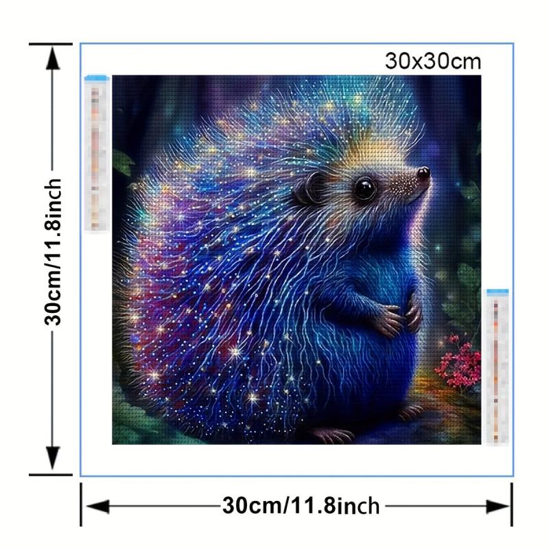 Glowing Hedgehog 5D Diamond Painting Kit for Adults DIY Embroidery Craft
