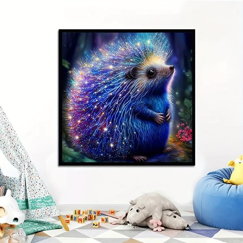 Glowing Hedgehog 5D Diamond Painting Kit for Adults DIY Embroidery Craft