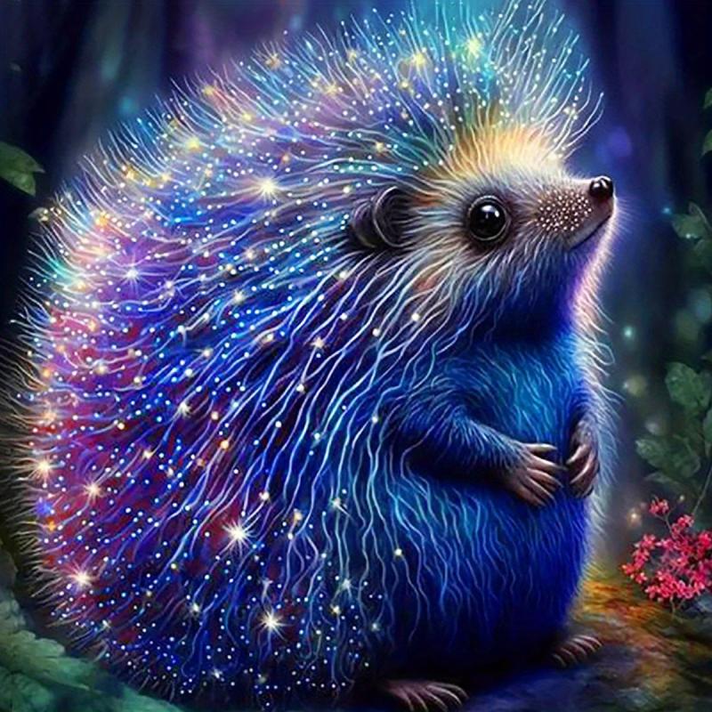 Glowing Hedgehog 5D Diamond Painting Kit for Adults DIY Embroidery Craft