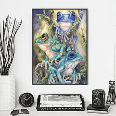 Tricolor Frog Diamond Painting Animals - Home Decor Craft