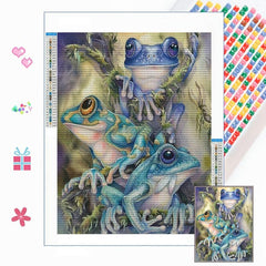 Tricolor Frog Diamond Painting Animals - Home Decor Craft
