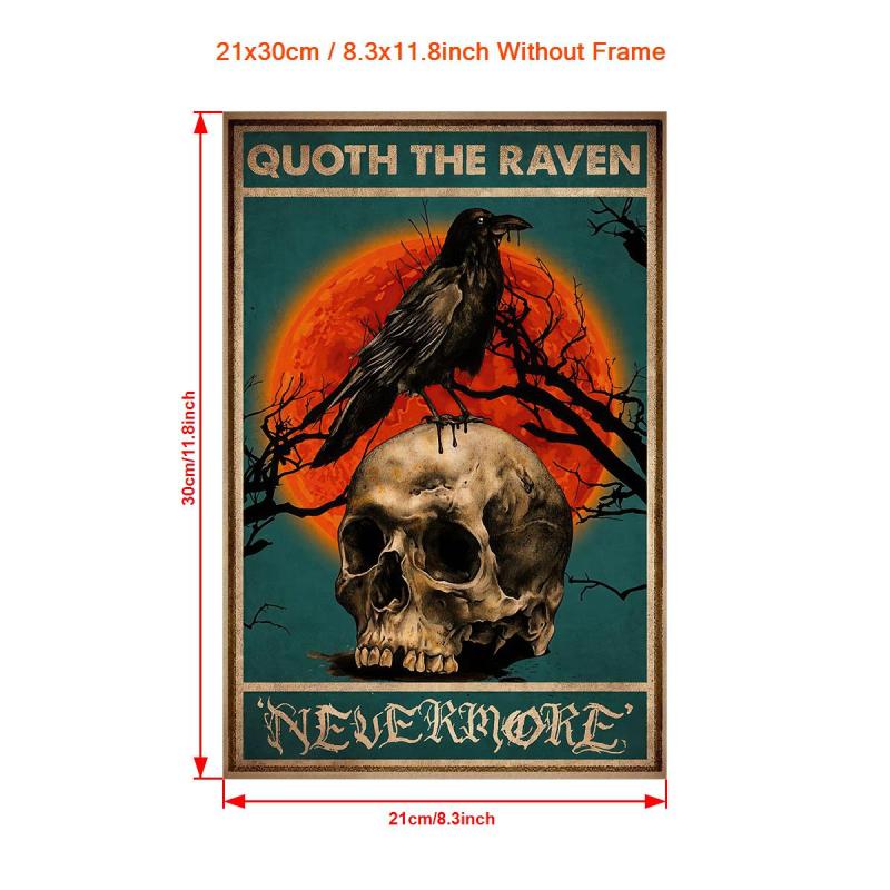 Canvas Poster Halloween Art Horror Decor Ideal Gift For Bedroom Living Room